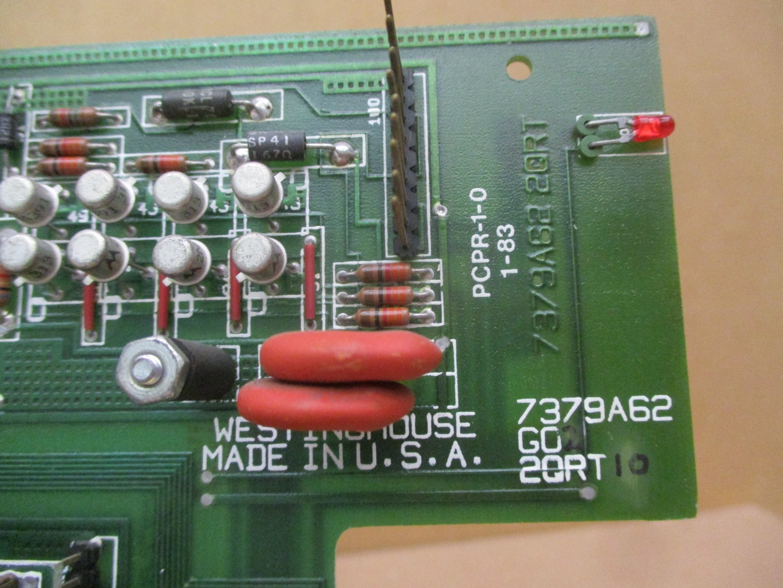 Westinghouse 7379A62 G02 2QRT10 PCPR-1-0 52926HI