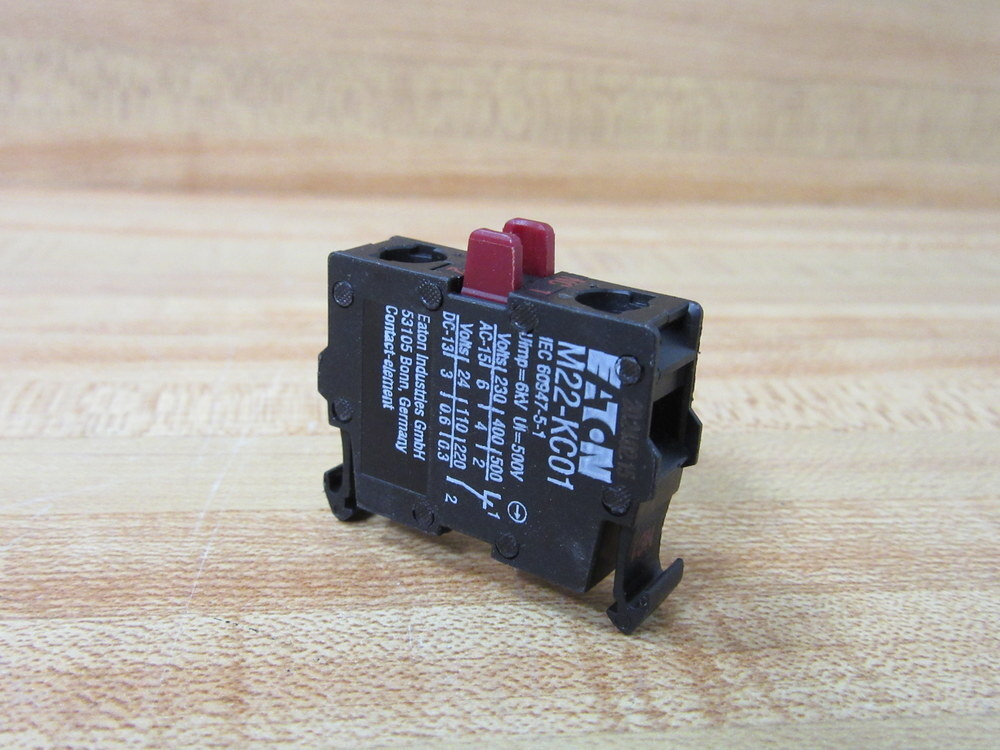 Eaton M22-KC01 Moeller Contact Block M22KC01 (Pack of 3)