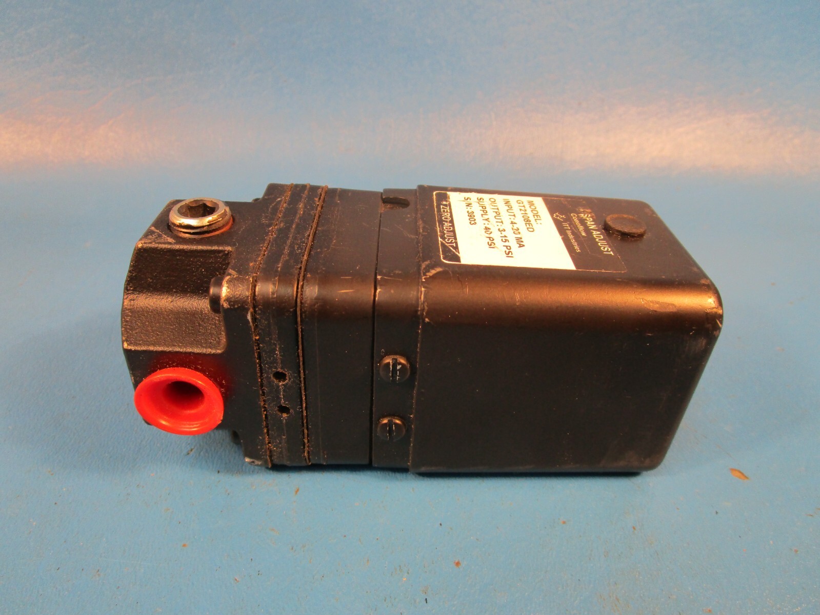 ITT Conoflow GT2108ED, Electro Pneumatic Transducer, 4-20 MA INPUT, 3-15 PSI OUT