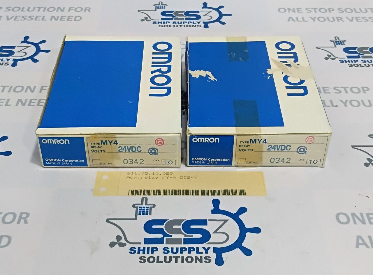 Omron MY4 Auxiliary Relay Coil Voltage 24VDC 14-Pin (Lot of 17 pcs)