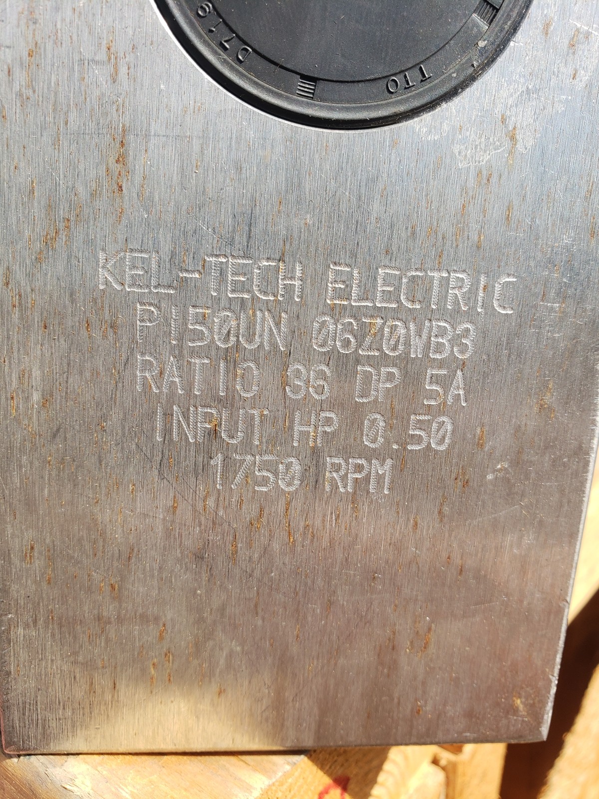 NSSP KelTech Reducer P150UN 06Z0WB6 Ratio 36 DP 5A Input 0.50 HP 1750 RPM