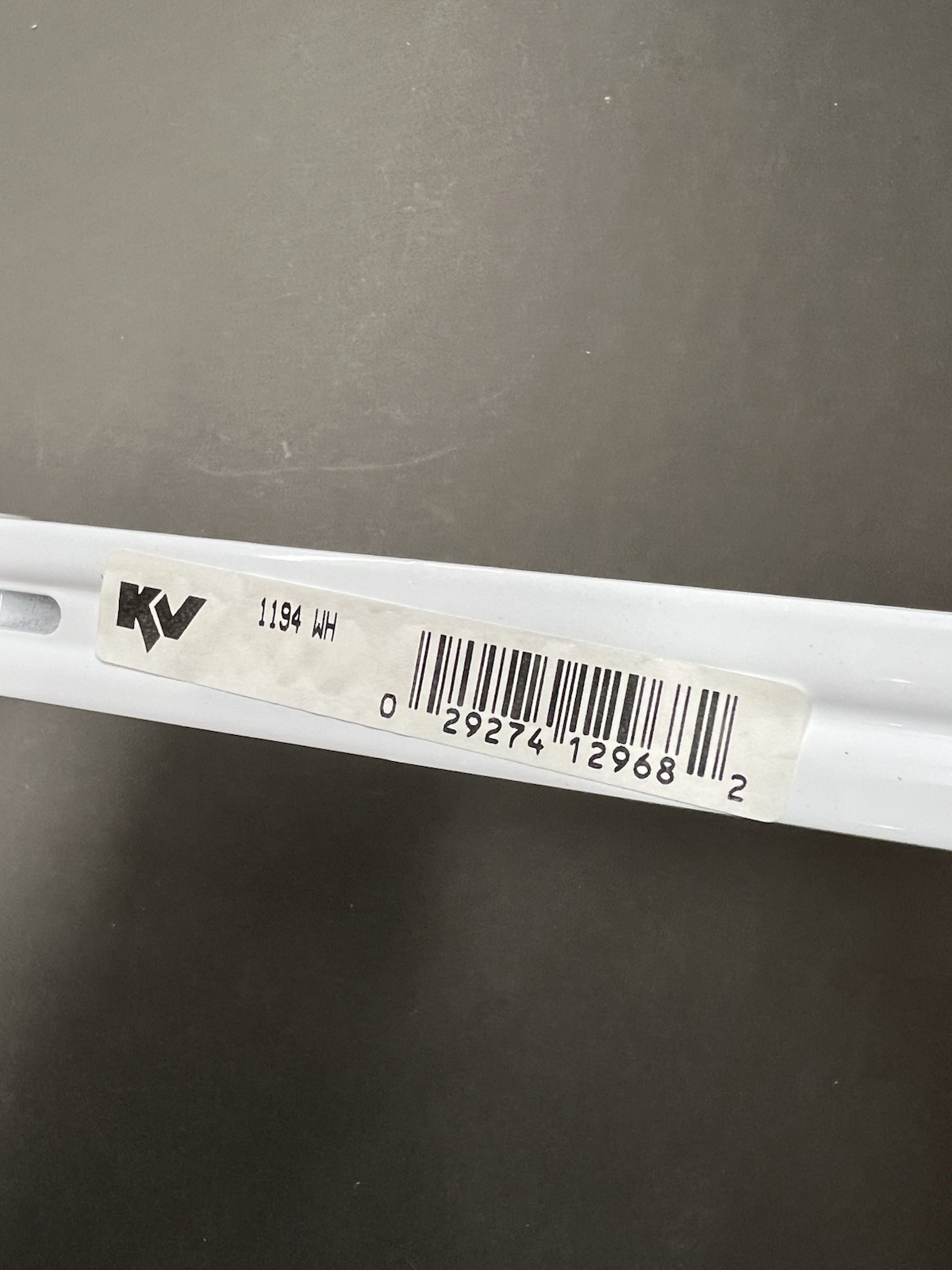 KV #1194 White Adjustable Shelf & Rod Support Bracket 12 5/8” X 8” ( BOX 0f 6)