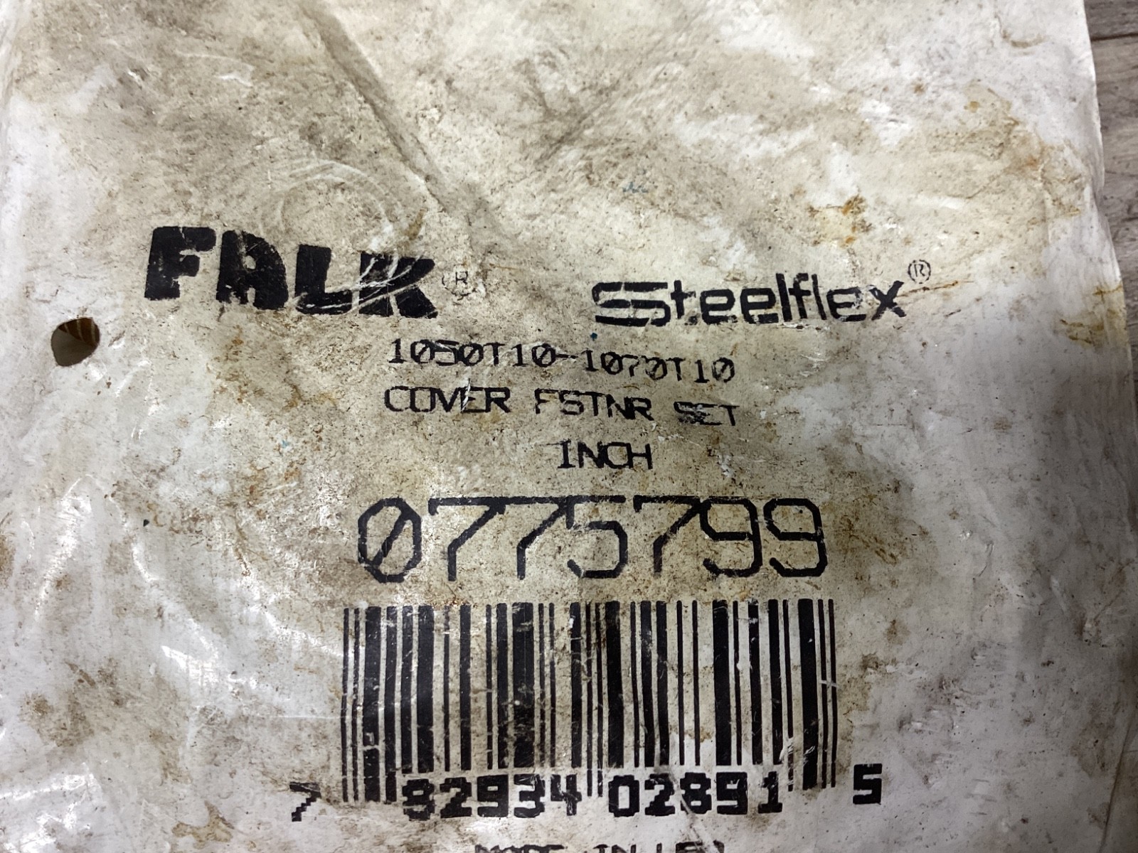 FALK 1050-T10-1070T10 COVER FSTNR SET METRIC #106C41
