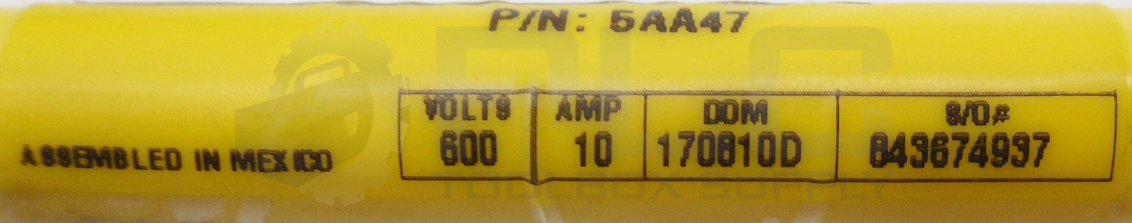 WOODHEAD CONNECTIVITY/BRAD HARRISON 5AA47 CABLE 4 PIN FEMALE 600V 10A
