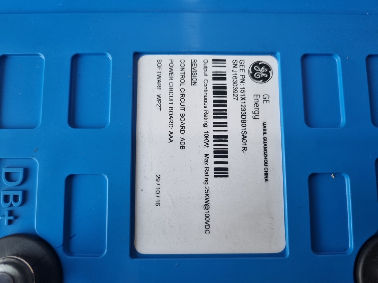GE ENERGY 151X1233DB01SA01R- CONVERTER