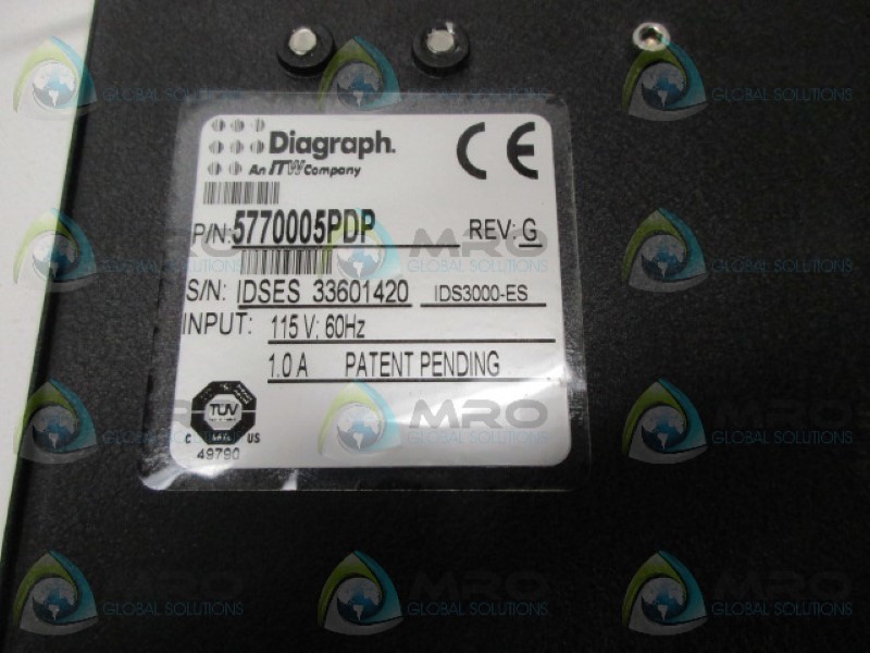 DIAGRAPH 5770005PDP INKJET SYSTEM NSNP
