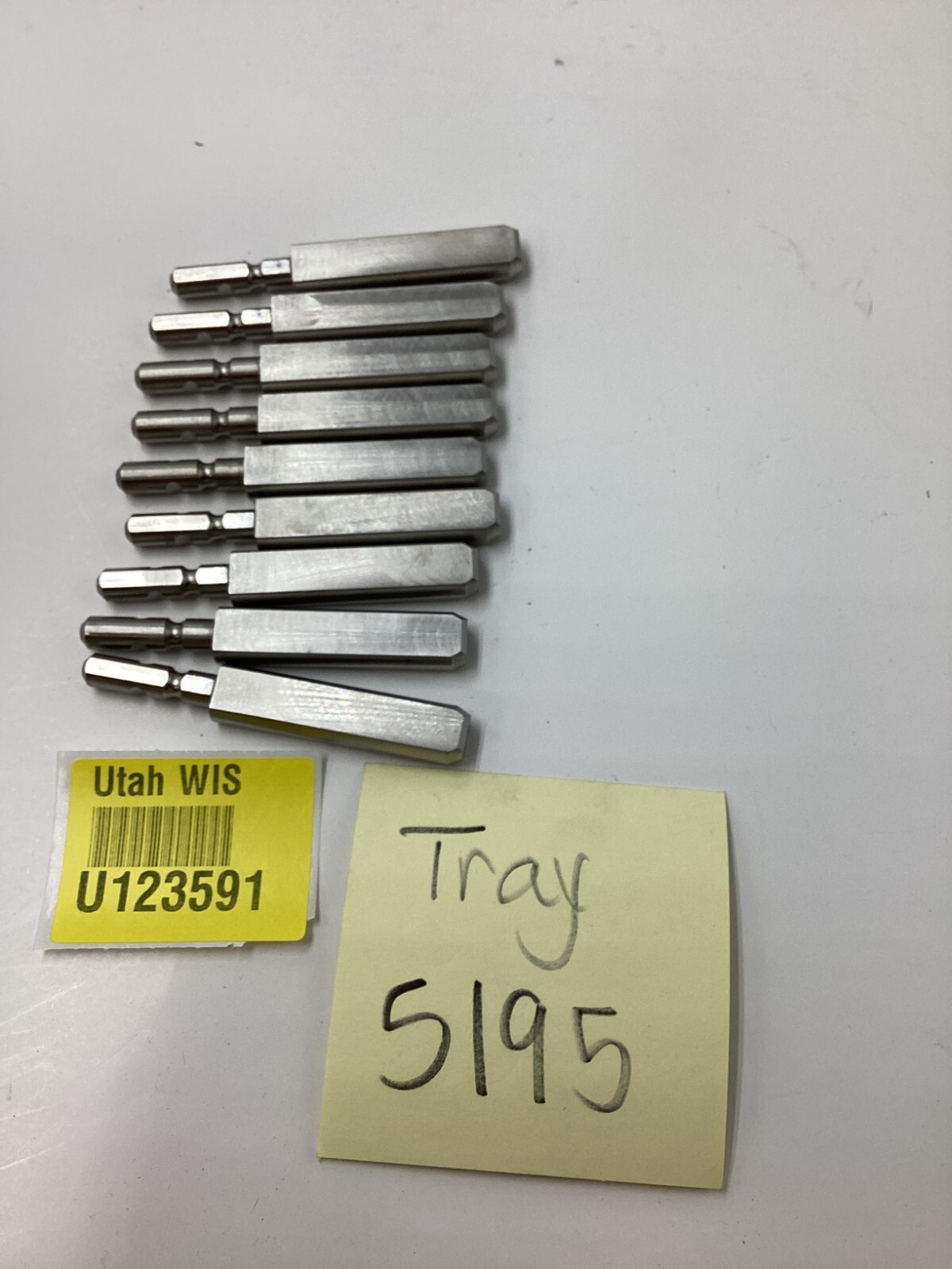 (QTY 9) Wood Lathe Square Rectangular Cutting Tool Bit Bar Fly Cutter Mill