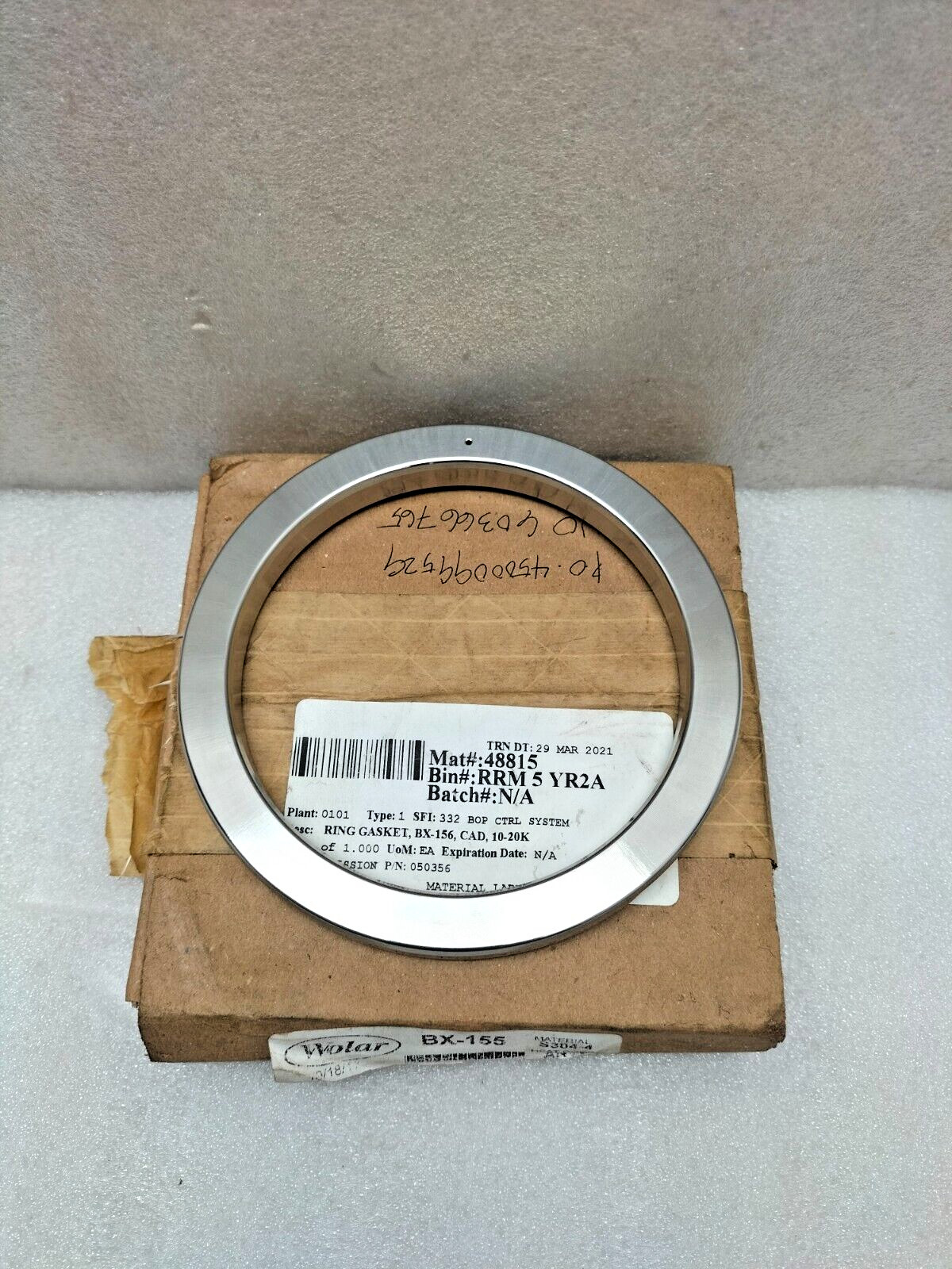 WOLAR BX 155 GASKET RING S304-4 ANVU