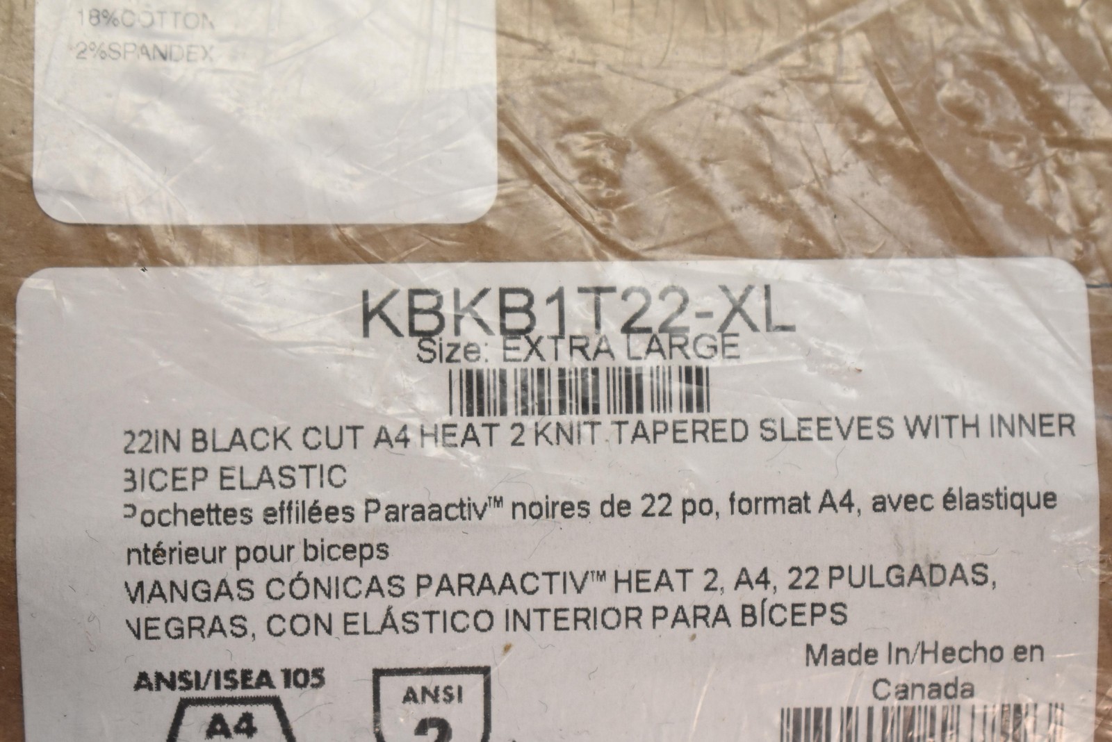 6 Pairs Superior Glove KBKB1T22-XL Protective Sleeves 22in A4 Heat 2 XL Black