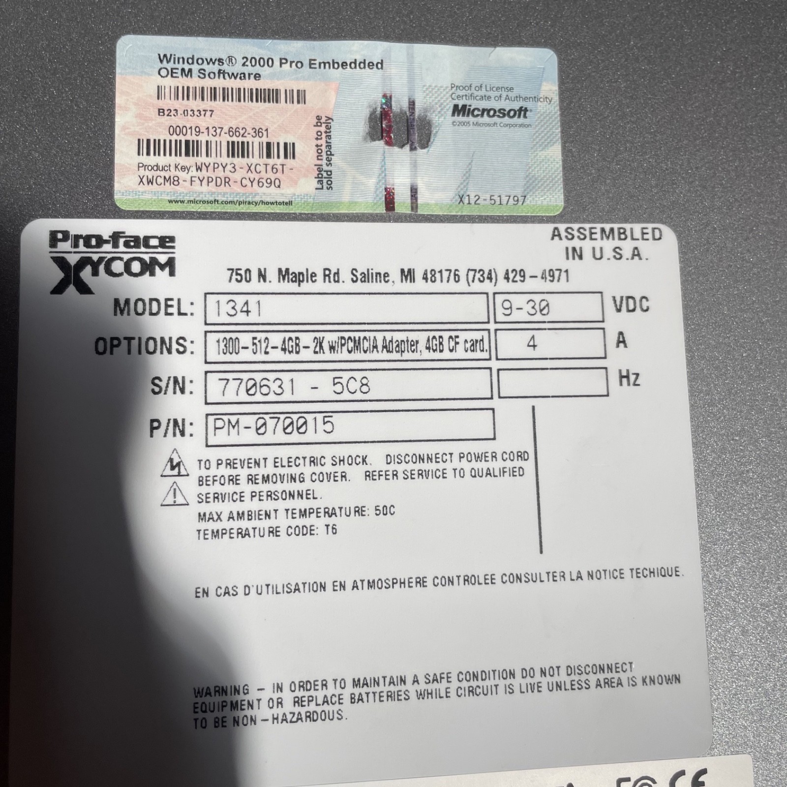 Pro-Face XYCOM Model 1341 Embedded Controller