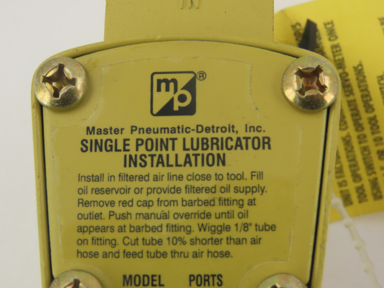 Master Pneumatic A60061 E0 A60061 E0 3/4 NPT Single Point Lubricator NEW