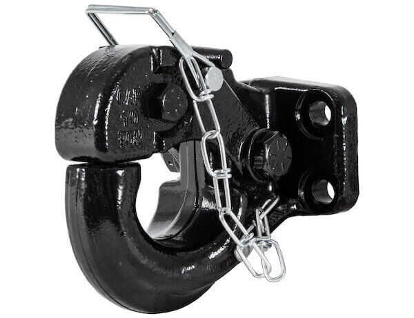 Buyers Products 10039 Black Steel Powder Coat 10 Ton Pintle Hook with Mount