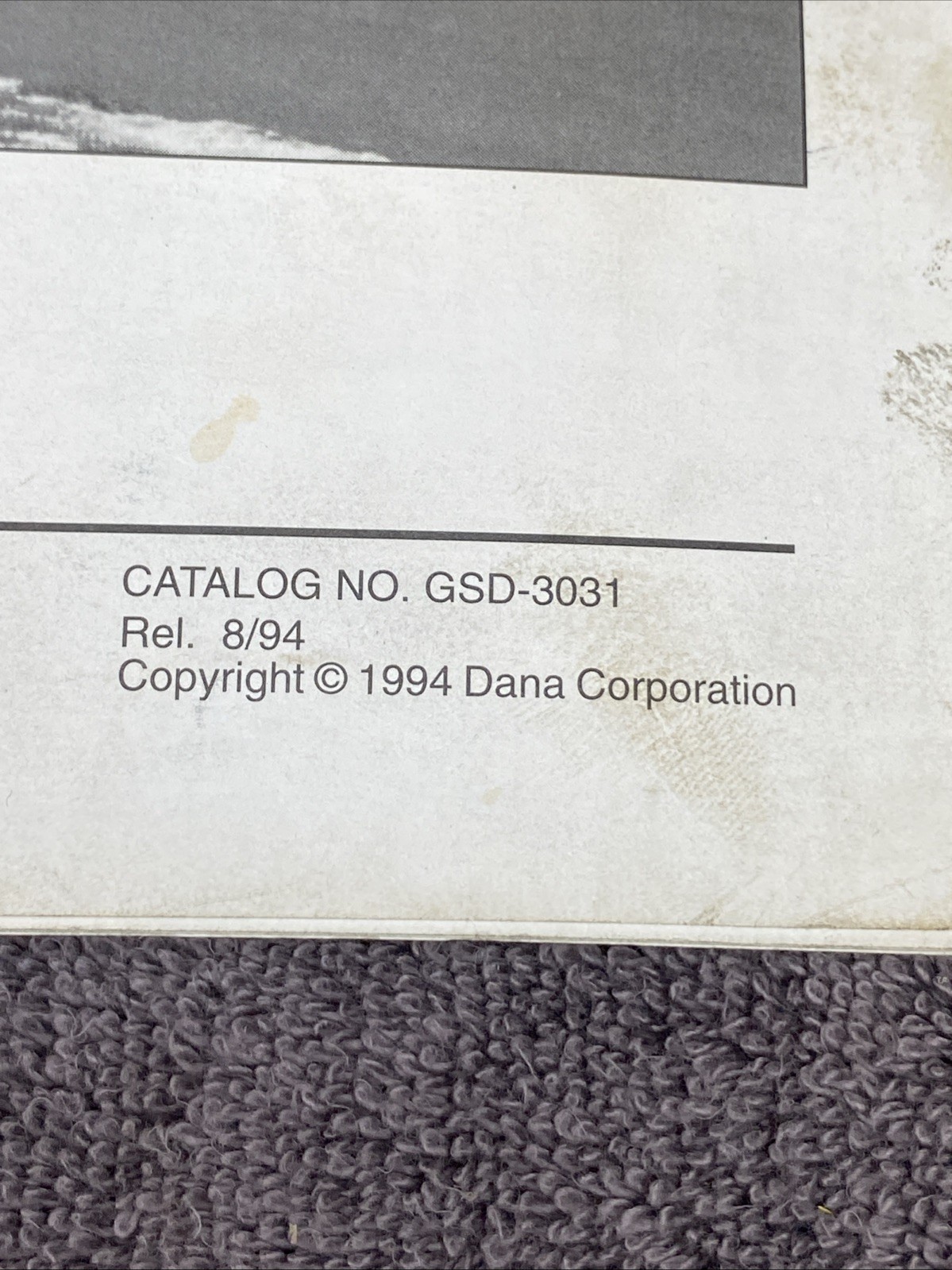 Gresen GRS31 Spreader Control System Operators’ Manual GSD-3031 1994 w/ Key