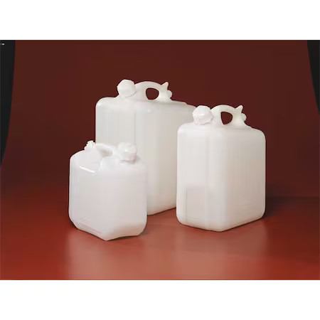 Jerrican, 5 L Capacity – Ml, 1.25 Gal Capacity – Oz, Screw On Closure, Hdpe,