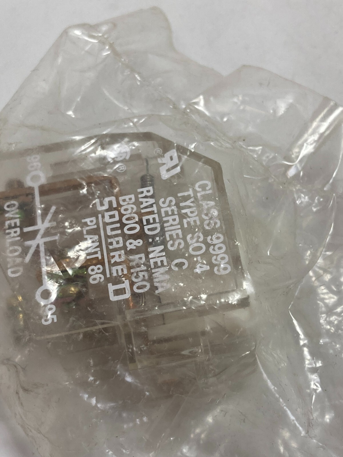 SQUARE D 9999-SO4 MOTOR STARTER AND CONTACTOR ISOLATED ALARM CONTACTS NIB