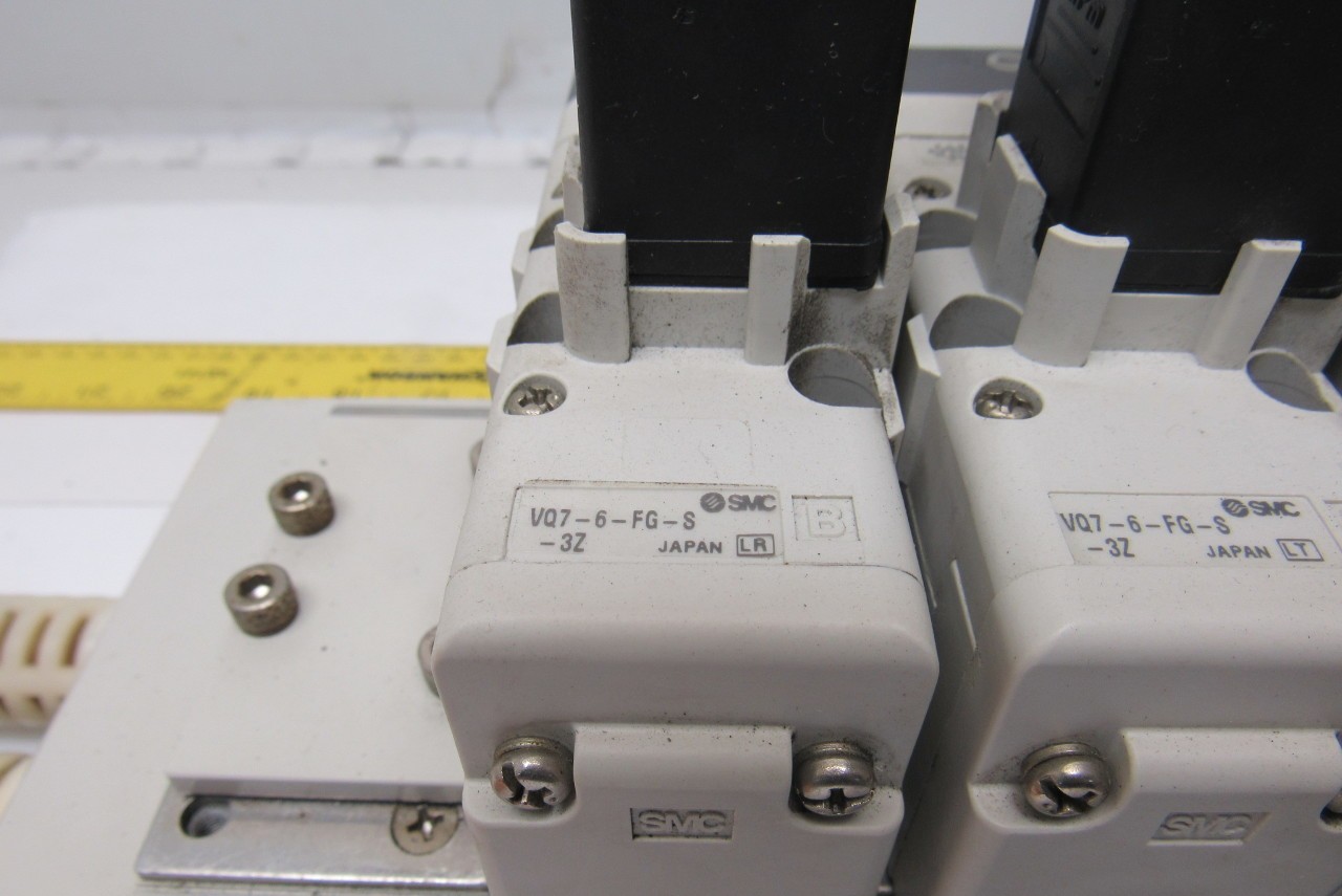 SMC VQ7-6-FPG-D-32 & VQ7-6-FPG-S-32 Pneumatic Selenoid Valve Manifold Assembly