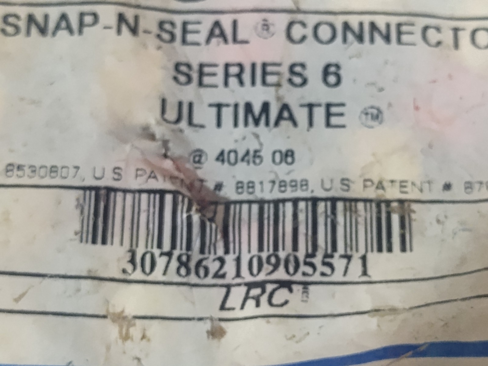 BELDEN SNS1P6U Qty 50 Lot CONNECTOR SNAP AND SEAL SERIES 6.