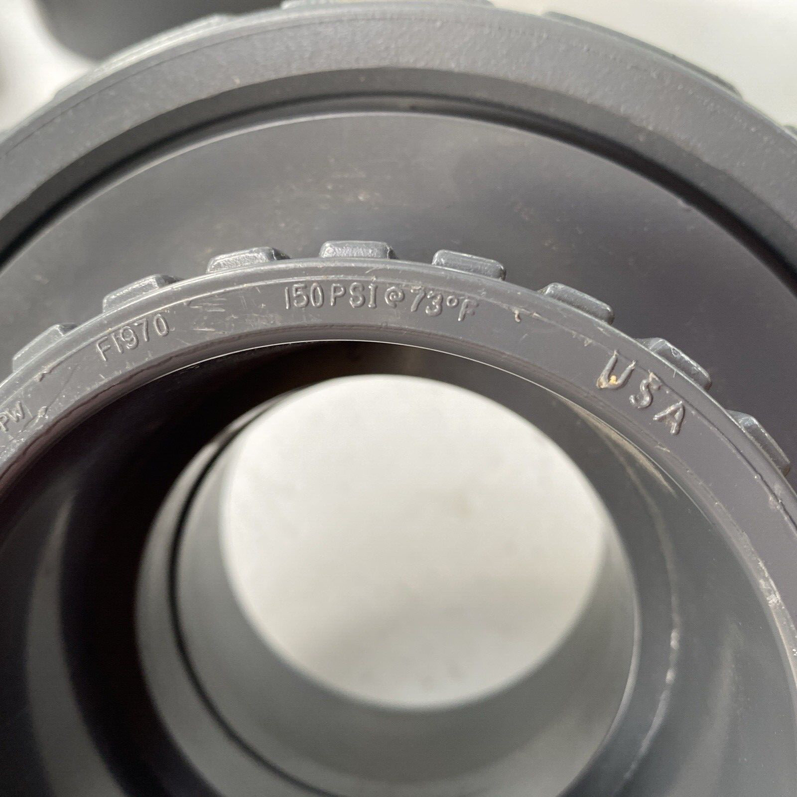 Union: 3″ x 3″ Fitting, Sch 80 PVC, Female x Female, 150 psi @ 73 Degrees F NEW