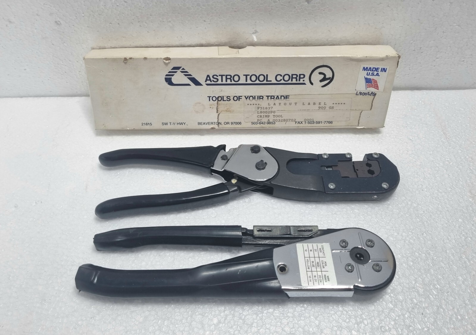 Astro Tool Connector Assembly Tooling