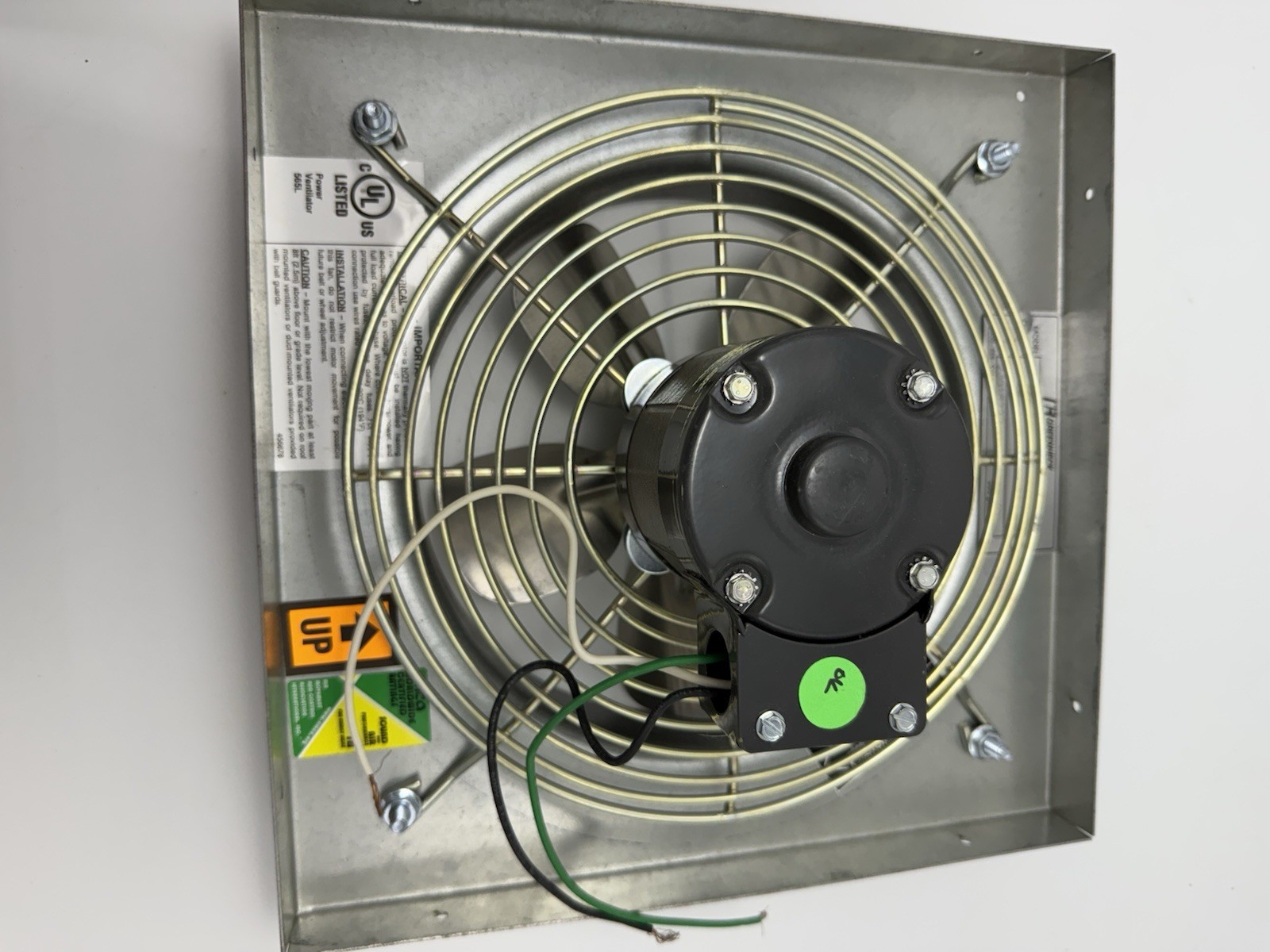 Greenheck SDPE-D-08G-1-DS Axial Fan.