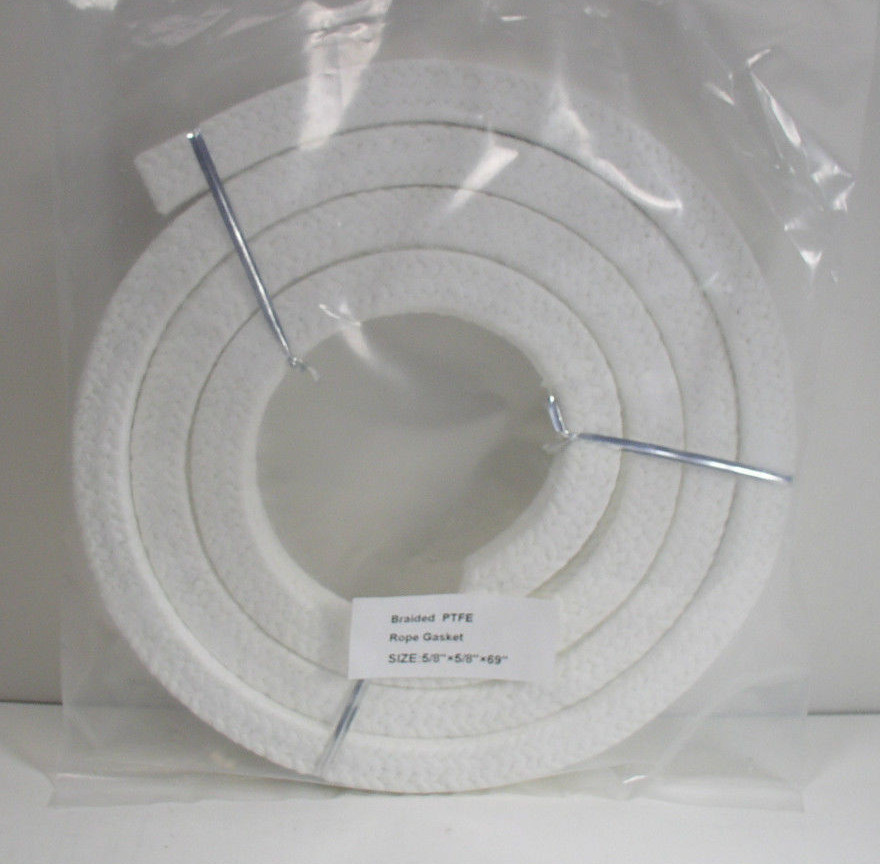 5/8″ x 5/8″ x 69″ Square Braided PTFE Rope Gasket White