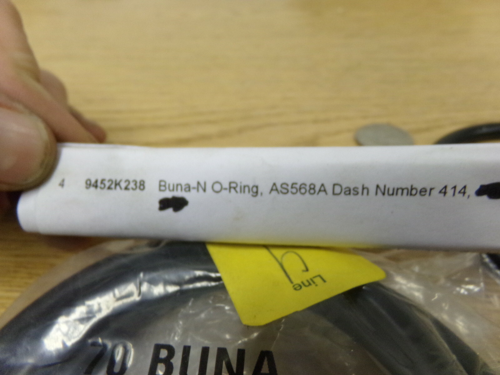NEW mcMaster Carr Line 4 9452K238 Buna-N O-Ring AS568A Dash 414 *FREE SHIPPING*