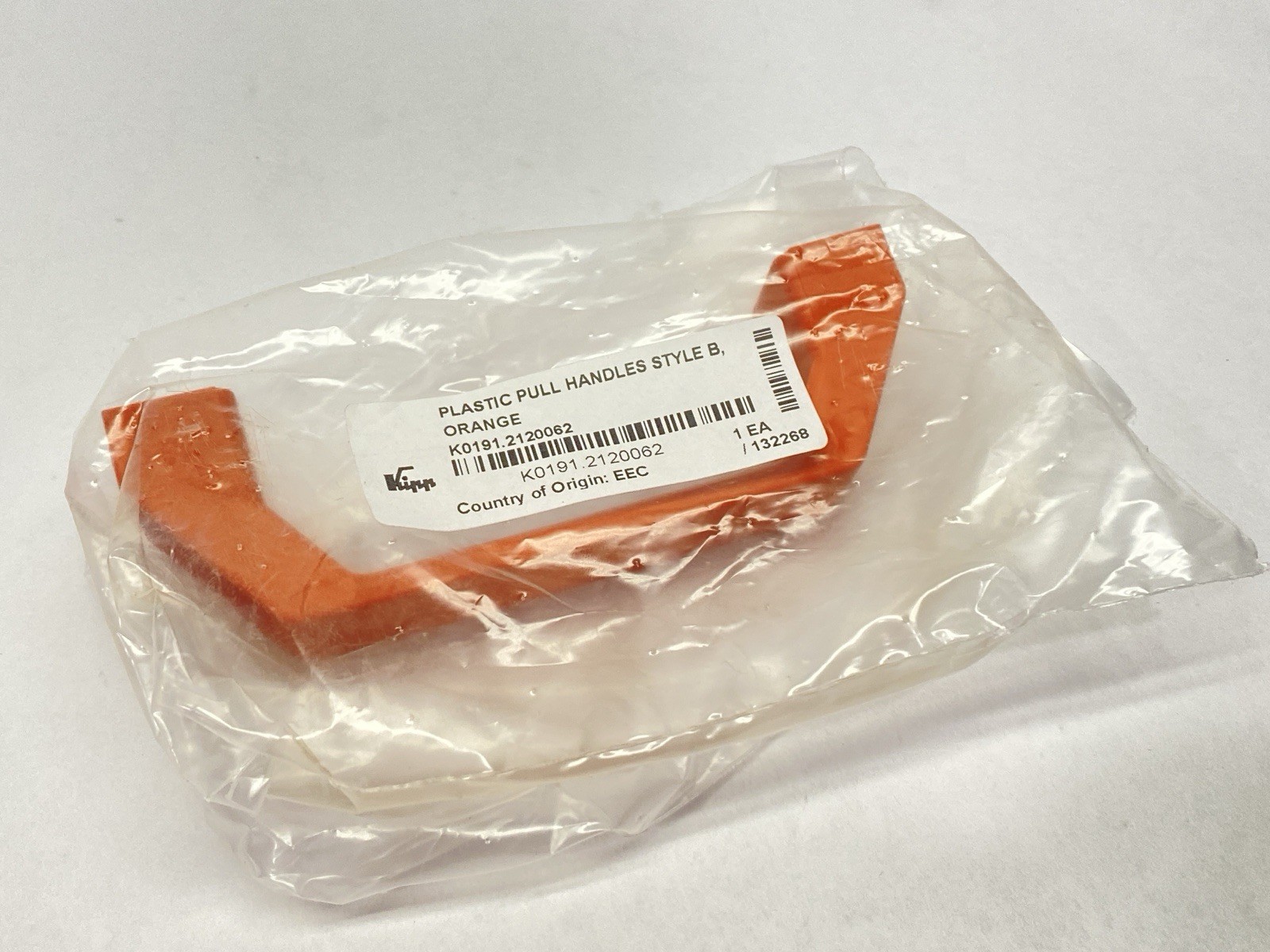 Kipp K0191.2120062 M6 x 120 mm Thermoplastic Pull Handle Style B Orange LOT OF 2