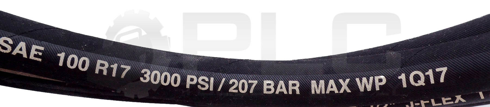 NEW HYDRAULIC HOSE ASSY. 1Q17 1/2″ J-FLEX 3000PSI APPROX. 11′ 6″ &(2) 13/16″ OD