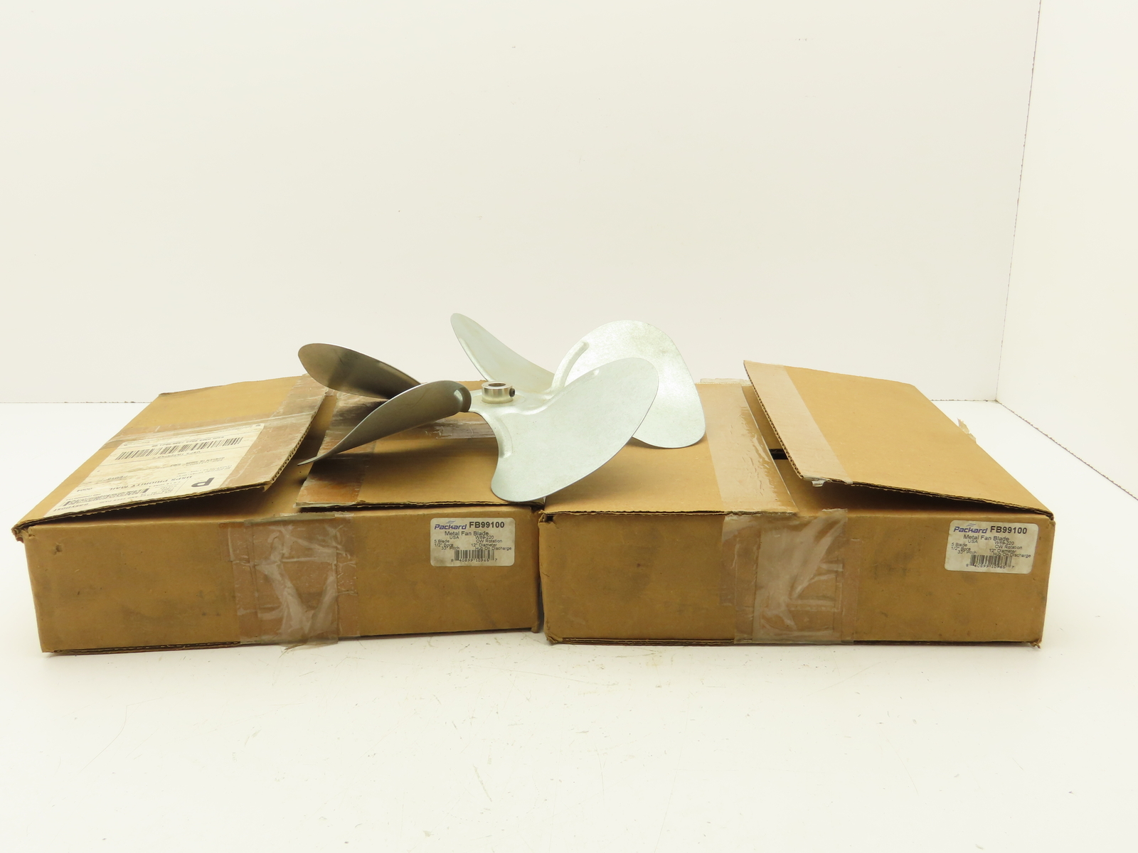 Packard FB99100 Attic Fan Blade Propeller 12″ 32° 5 Blade Lot Of 2