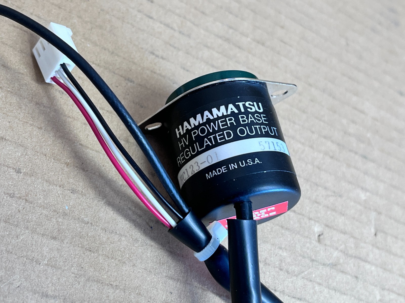 Hamamatsu HC123-01 HV Power Base Socket