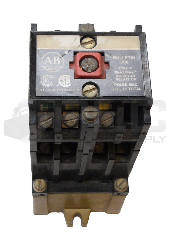 ALLEN BRADLEY 700-P400A1 /A AC RELAY 600VAC W/ 700-PB40 /A AUXILIARY CONTACT
