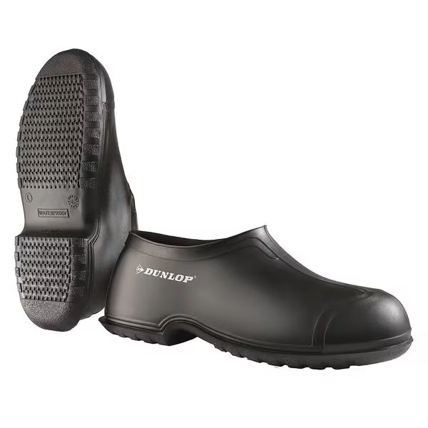 Dunlop Men’s Overshoes, Plain Toe, 4″ Height, Black, 5 8601000 Dunlop 8601000 5