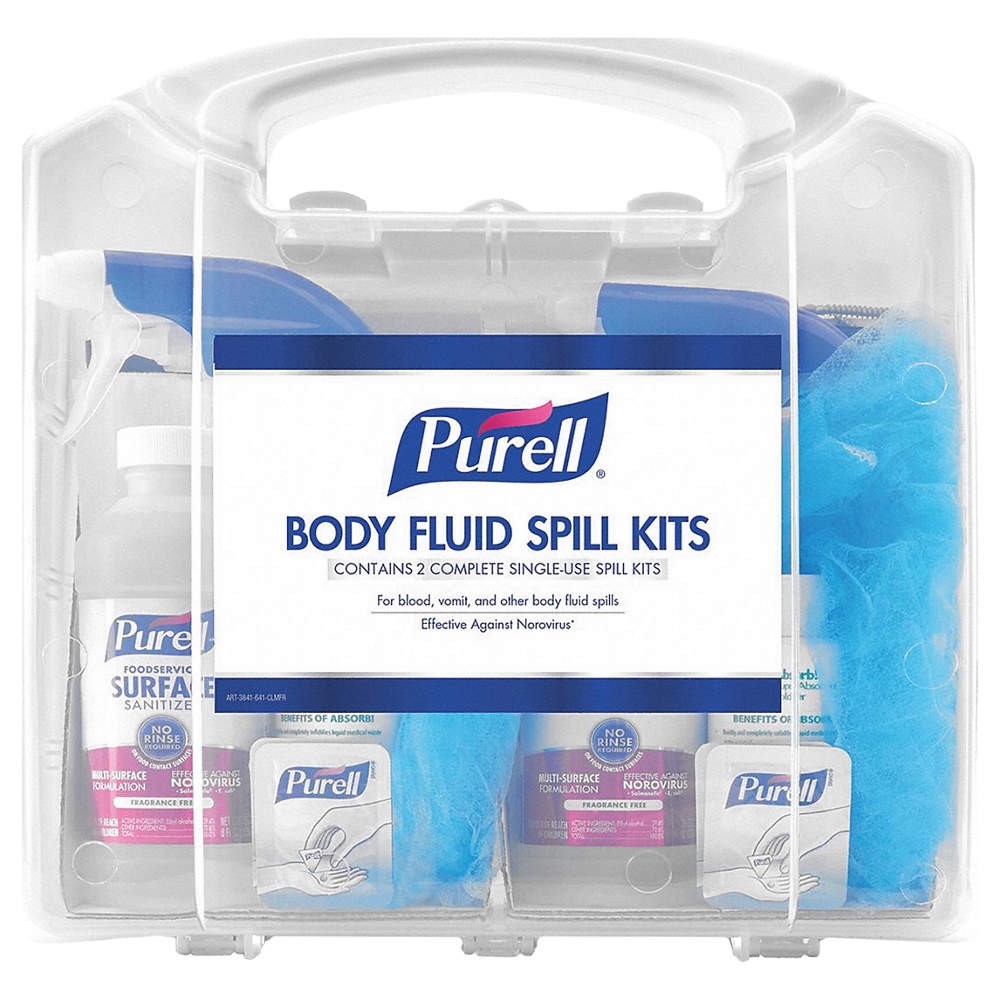 PURELL Spill Kit,Chest,2 gal Cap.,10-3/4″ L,PK8 498W52
