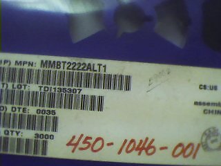 MOT/ON SEMI MMBT2222ALT1 Qty of 500 per Lot TRANSISTOR NPN GEN PURPOSE SOT23