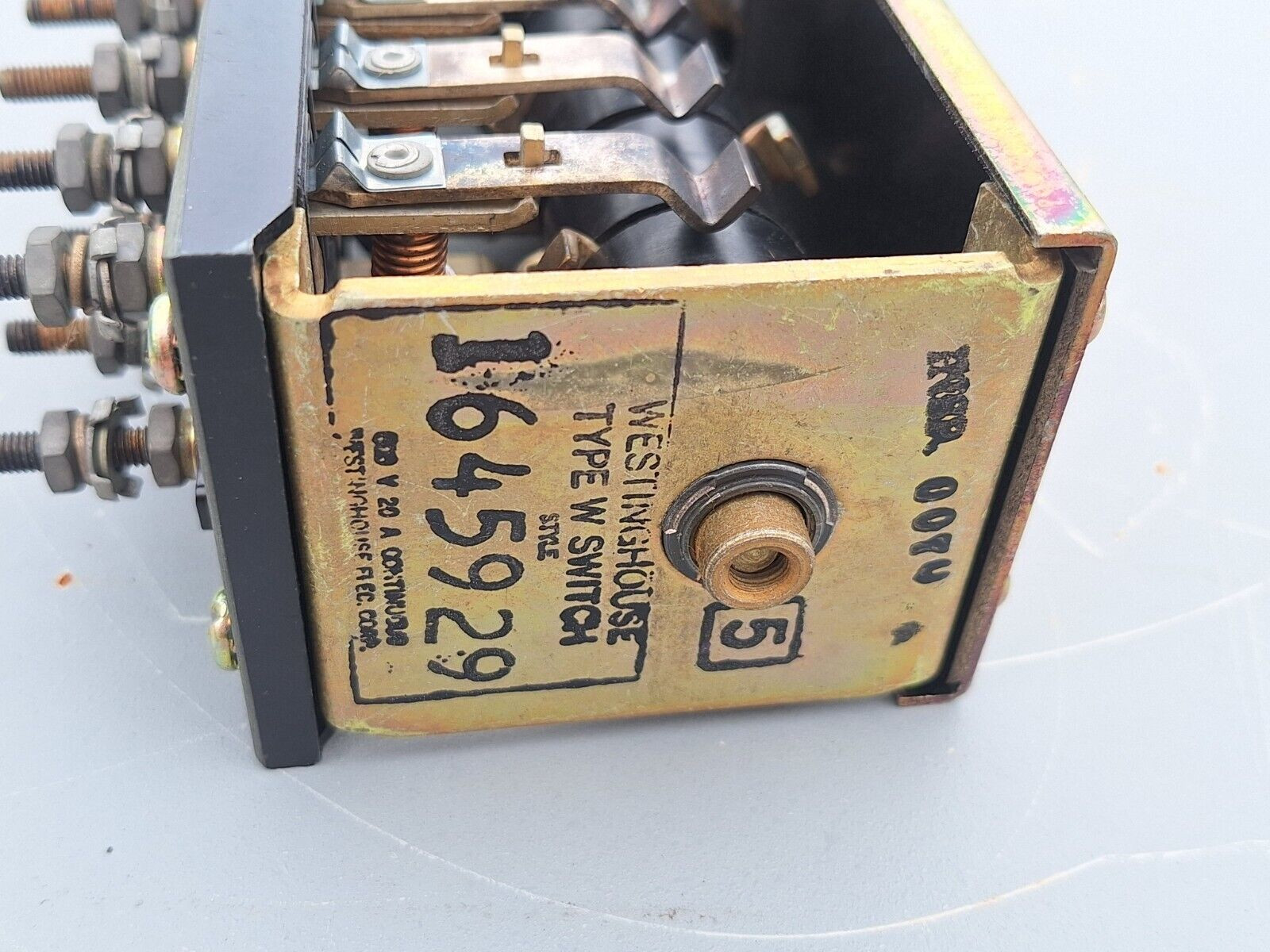 WESTINGHOUSE/ELECTROSWITCH 1645 929 TYPE W CONTROL SWITCH MOMENTARY 1645929