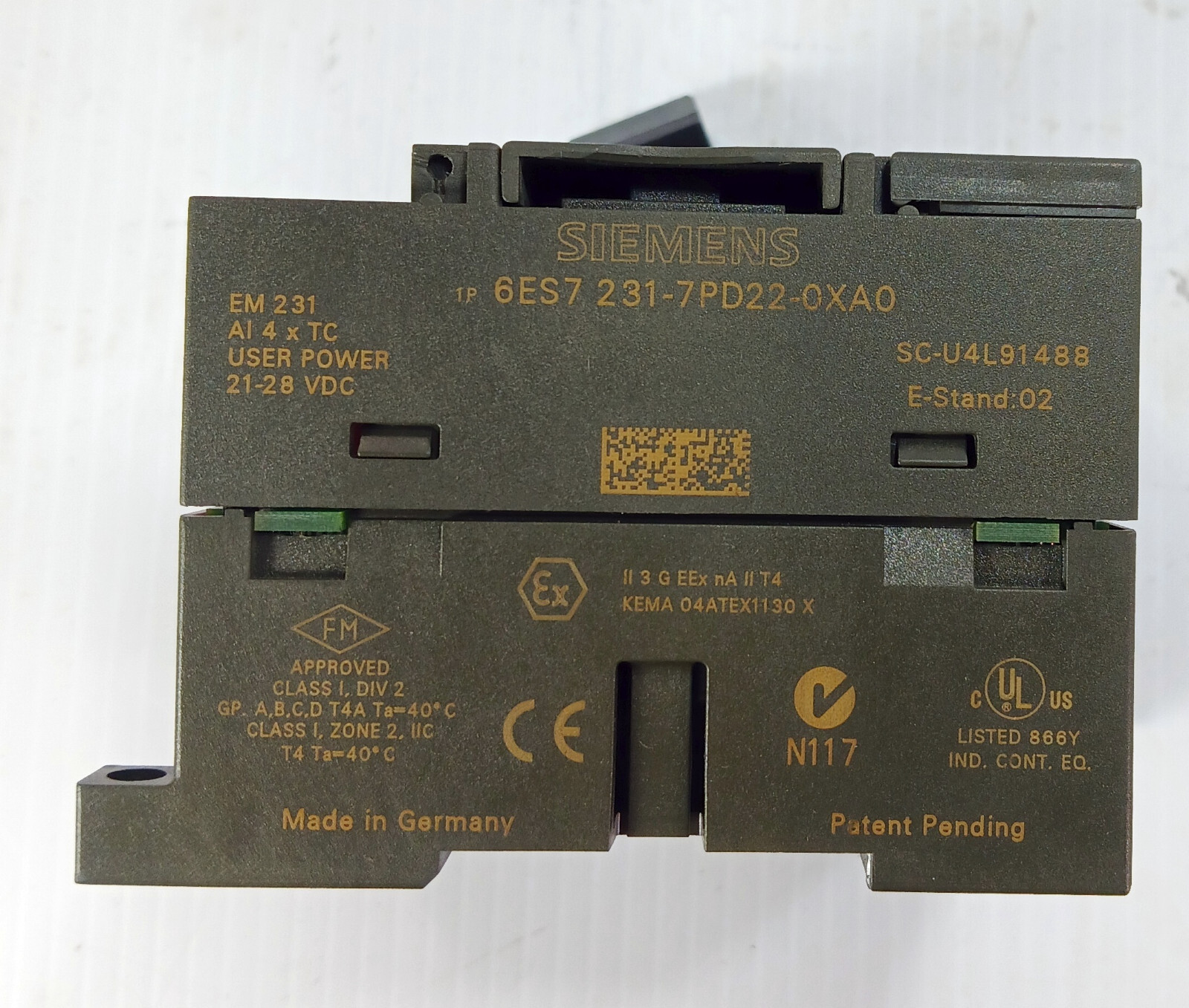 1 USED SIEMENS 6ES7 231-7PD22-0XA0 ANALOG INPUT MODULE ***MAKE OFFER***