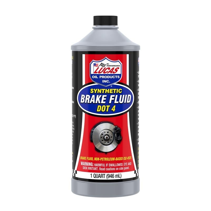 Lucas Oil 10788 Synthetic Brake Fluid DOT 4 – 1 Quart (Pack of 1) Quart, Multi