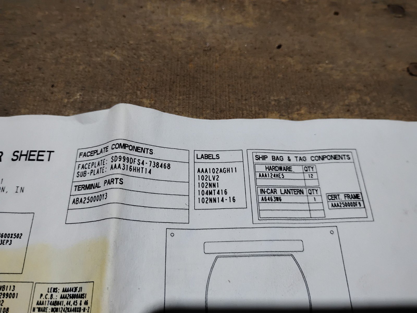Otis 2500DX Stainless Elevator Car Operating Panel Kit