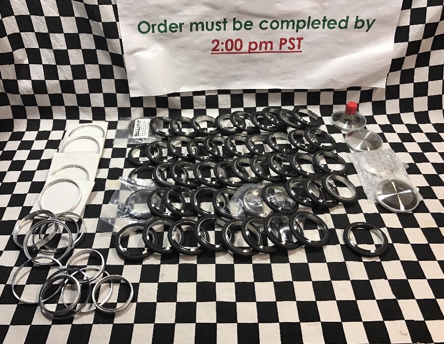 MDC VACUUM NW40 Blank Cap, NW40 to 1/4″, CENTERING RING, BIG LOT #136AF