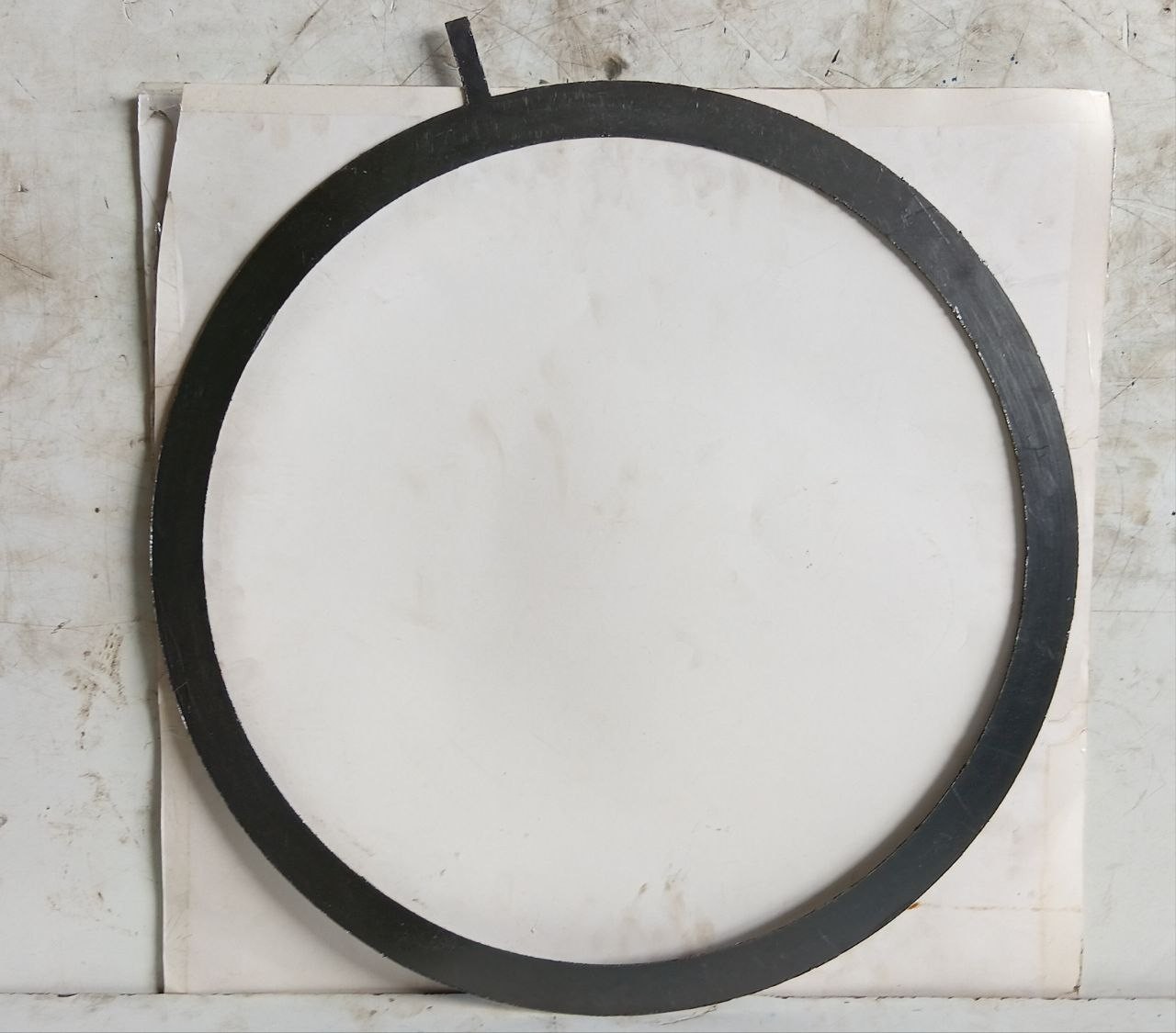 23.5 inch Steel Flange Ring Spacer Gasket 31mm Width Heavy Duty Metal Shim Tabbe