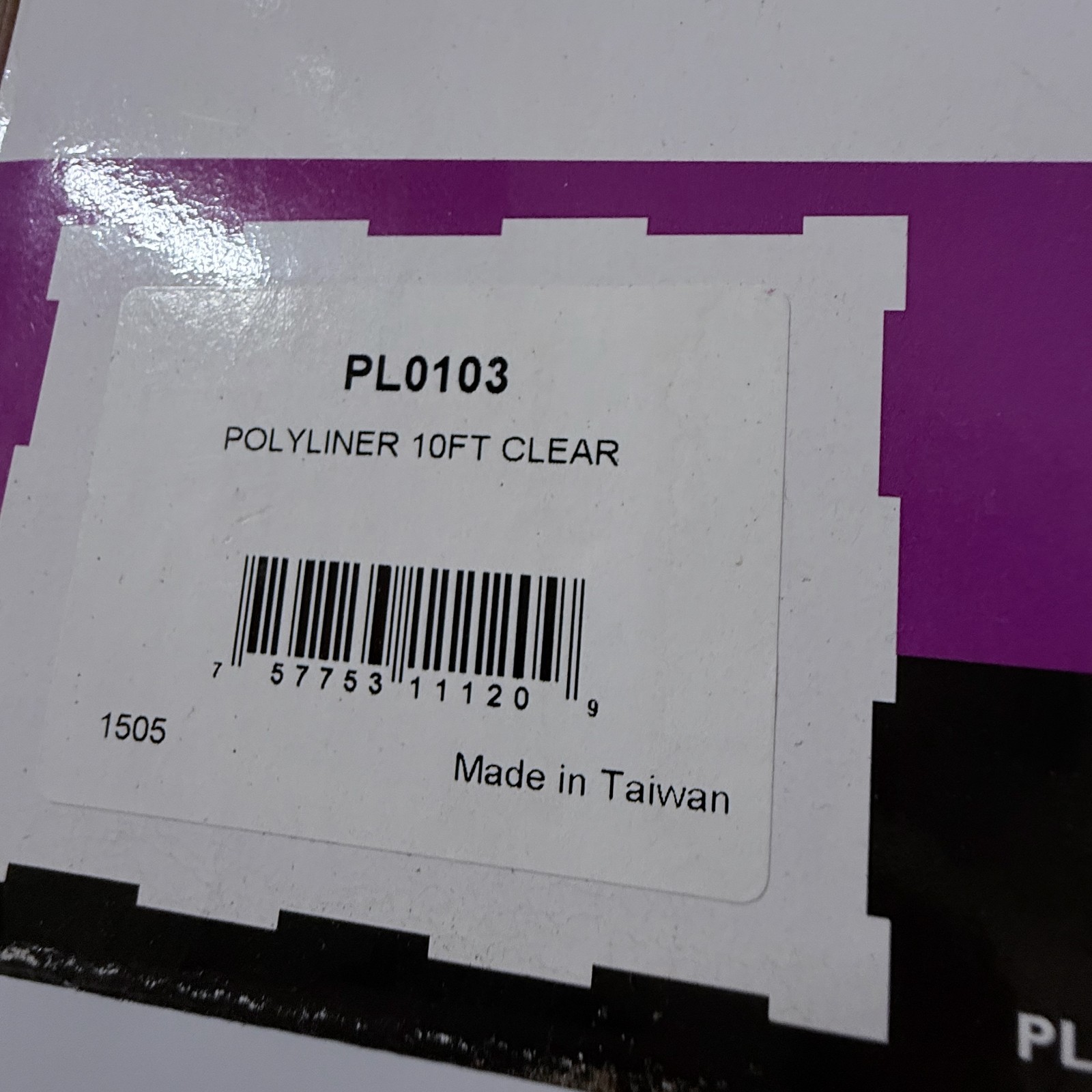 San Jamar PLO-103 Poly-liner, Sanitary, Pliable, for Bar Glassware 2×10 Clear