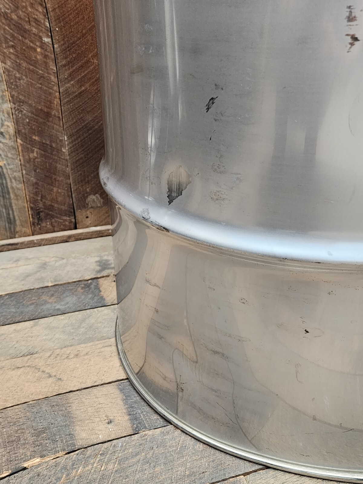 55 Gallon Stainless Drum Barrel USED Closed Top