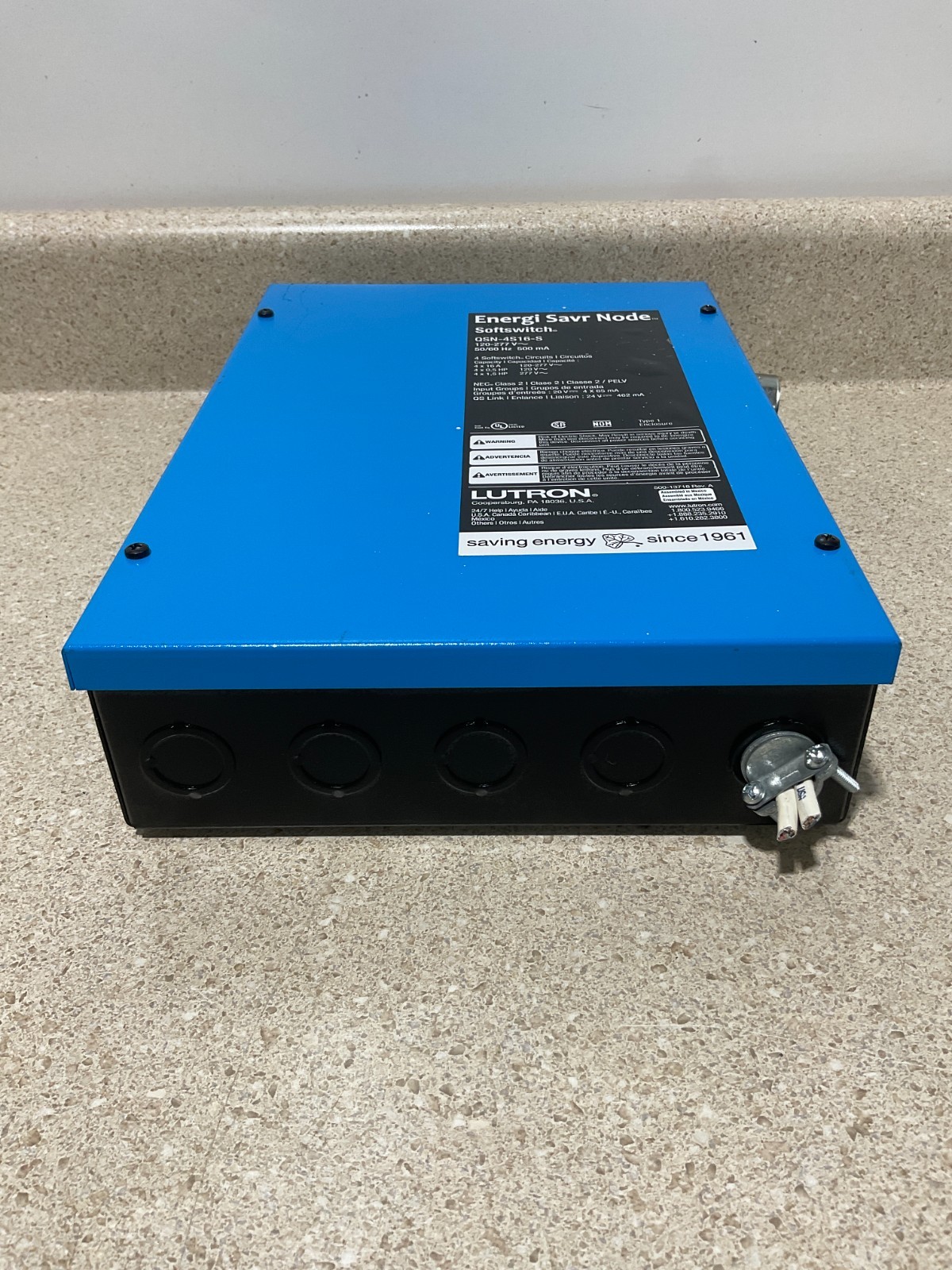 Lutron QSN-4S16-S Energi Savr Node Soft Switch Lighting Controller