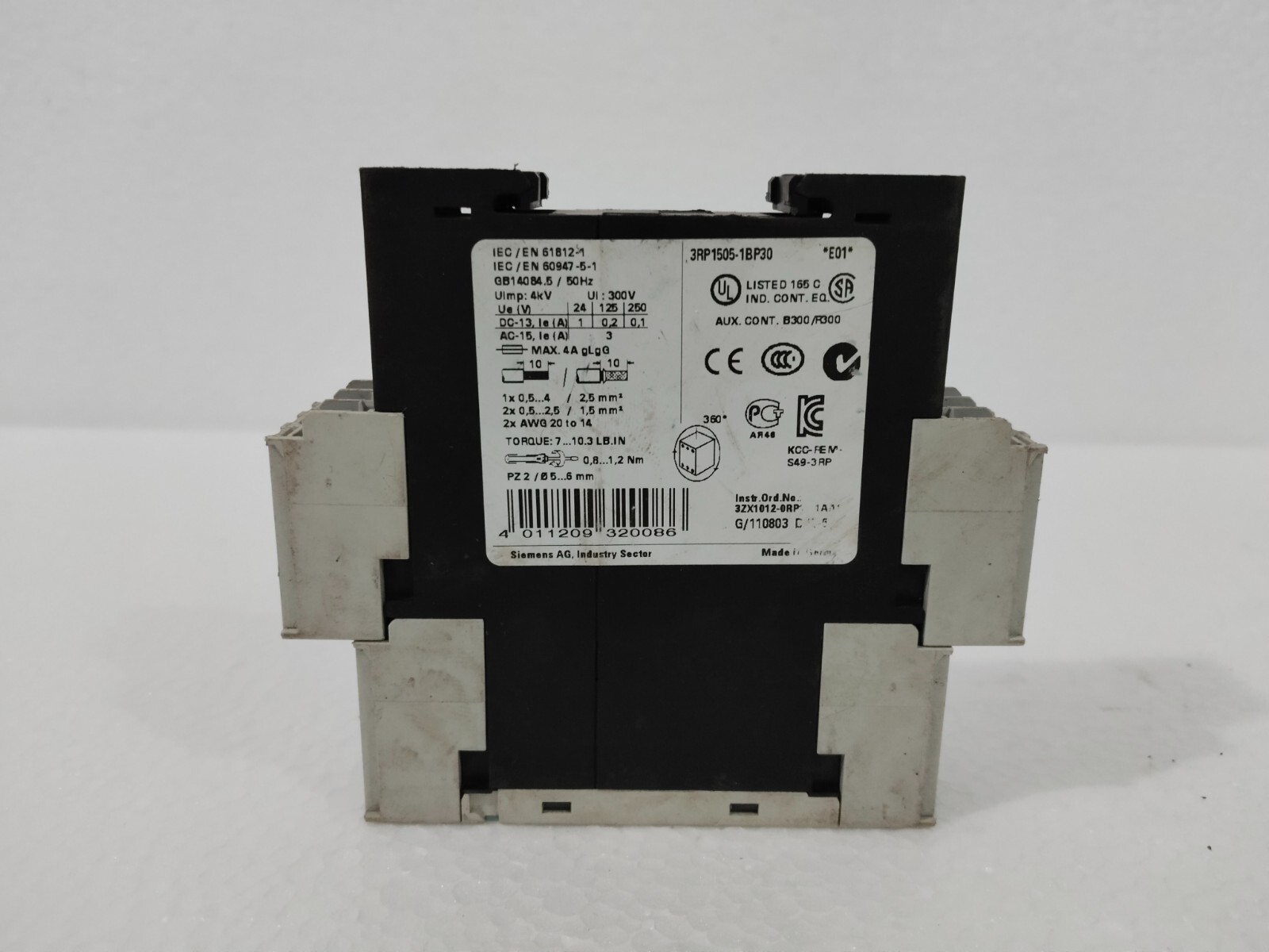 Siemens Sirius 3R Timing Relay 3RP1 505-1BP30 | 3RP1505-1BP30