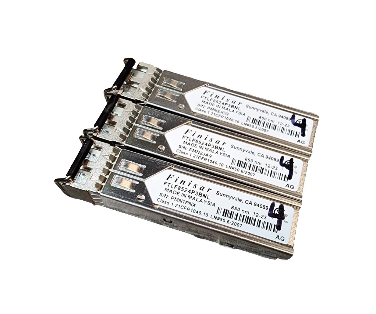 3 X Finisar FTLF8524P3BNL NK 4Gb FC 850nm SW