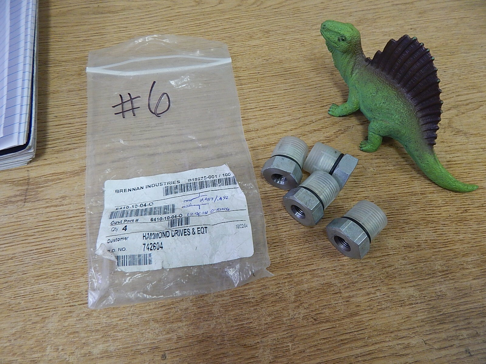 NEW Brennan 6410-10-04-0 Fittings B19275-001/100 Lot of 4 *FREE SHIPPING*