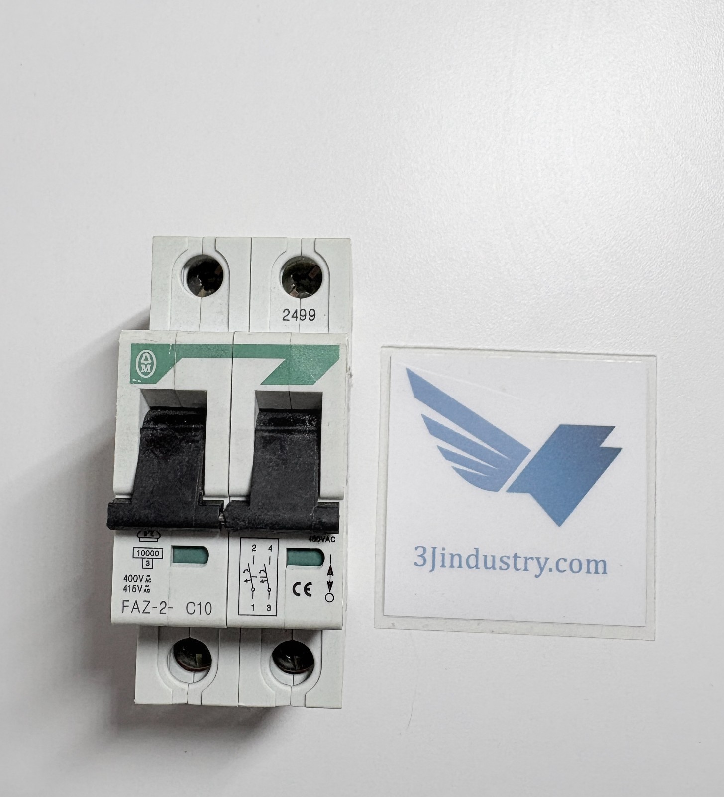 FAZ-2-C10 – Moeller Circuit Breaker – FAZ-2 – FAZ2C10 – 2-Pole 10A 400/415V