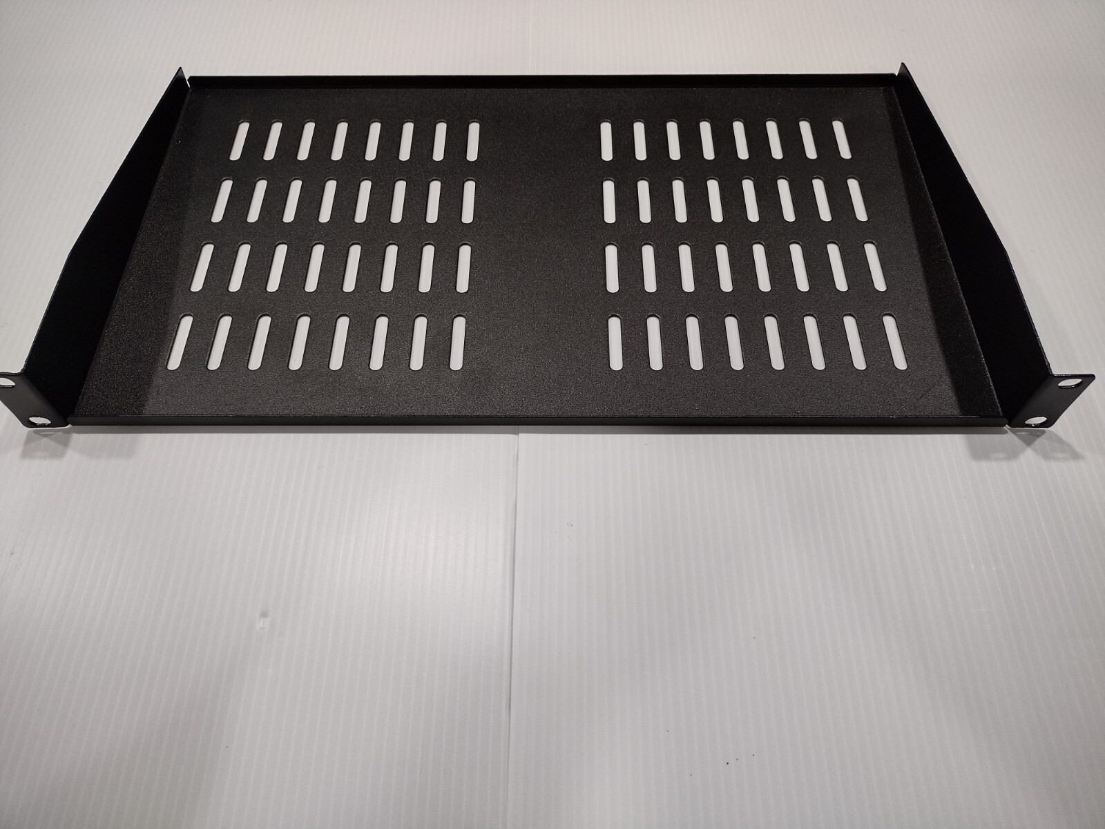 pack of 2, SimpleCord Rack Shelf – Cantilever Vented 1U Rack Tray for 19in. cab