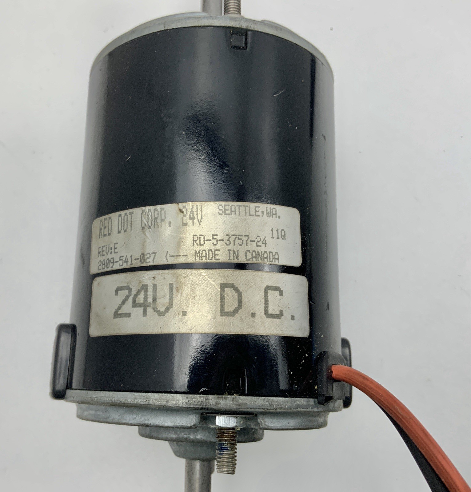 RED DOT Double Shaft 24V Motor P/N : 73R4204 ( RD-5-3757-24P ) : NEW Old Stock