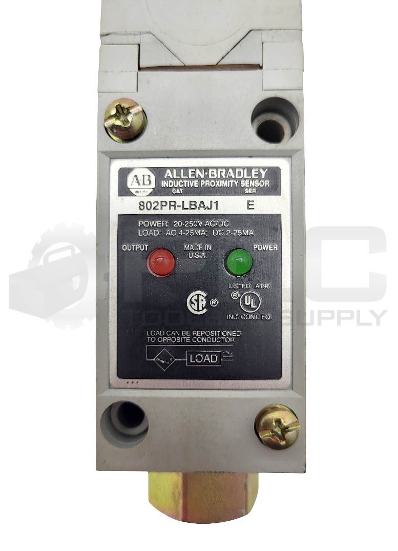 NEW ALLEN BRADLEY 802PR-LBAJ1 /E PROXIMITY SWITCH 20-250V AC/DC